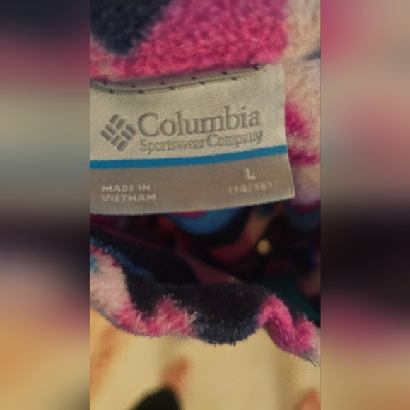 Columbia Big Girls' Benton Springs Printed Fleece Jacket Size 14/16 - Picture 4 of 5